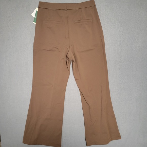 Halara Womens Size Large Tall High Waisted Flare Dress Pants Brown Tall NWT - Picture 3 of 14